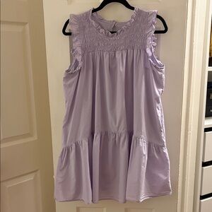 Lavender Sleeveless Mini Dress